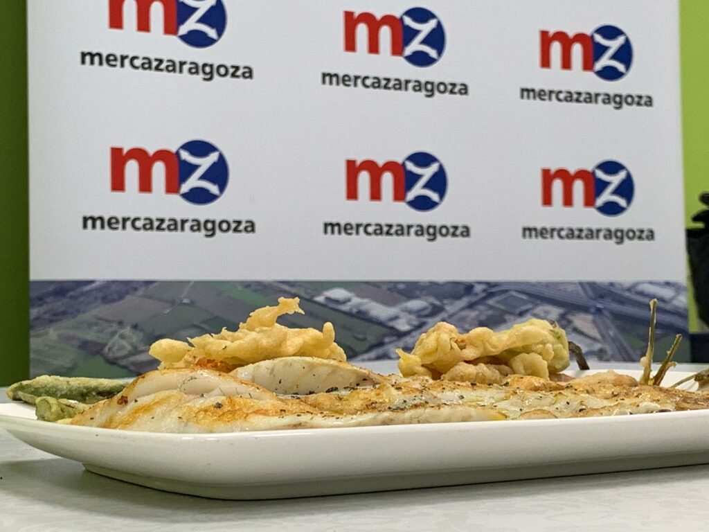 Lomo de rodaballo con verduritas en tempura